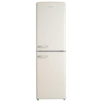 electriQ 246 Litre 50/50 Retro Freestanding Fridge Freezer - Cream