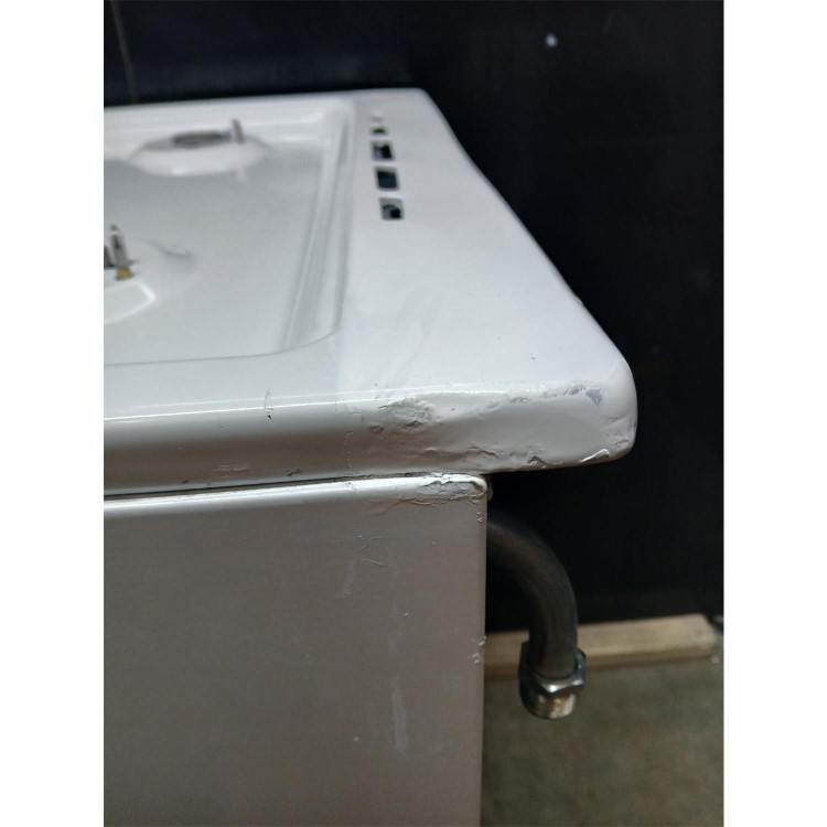 Refurbished electriQ 60cm Dual Fuel Cooker with Double Oven White