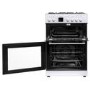 Refurbished electriQ 60cm Dual Fuel Cooker with Double Oven White