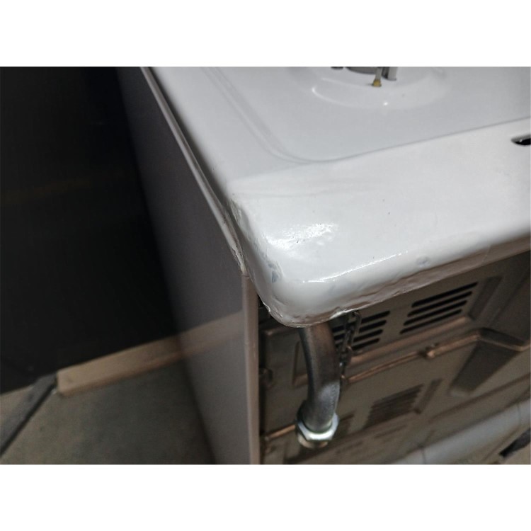 Refurbished electriQ 60cm Dual Fuel Cooker with Double Oven White