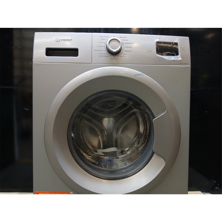 Refurbished Indesit Push&Go 9kg 1400rpm Washing Machine - Silver