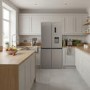 electriQ 415 Litre Four Door American Fridge Freezer with Water Dispenser - Stainless Steel