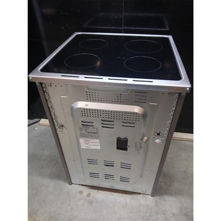 Refurbished 60cm Ceramic Single Cavity Cooker - Stainless Steel