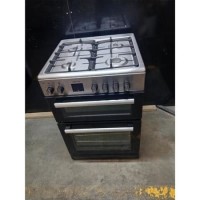 Refurbished electriQ 60cm Dual Fuel Cooker with Double Oven Stainless Steel