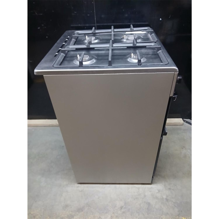 Refurbished electriQ 60cm Dual Fuel Cooker with Double Oven Stainless Steel