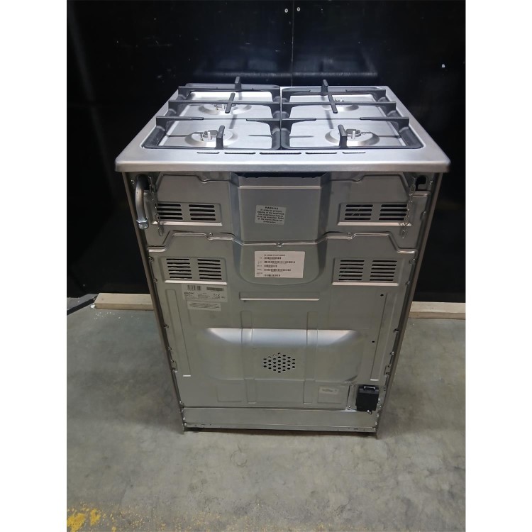 Refurbished electriQ 60cm Dual Fuel Cooker with Double Oven Stainless Steel