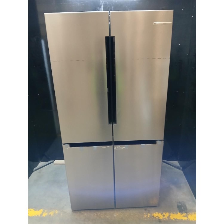 Refurbished Serie 4 605 Litre Four Door Freestanding Fridge Freezer - EasyClean Stainless Steel