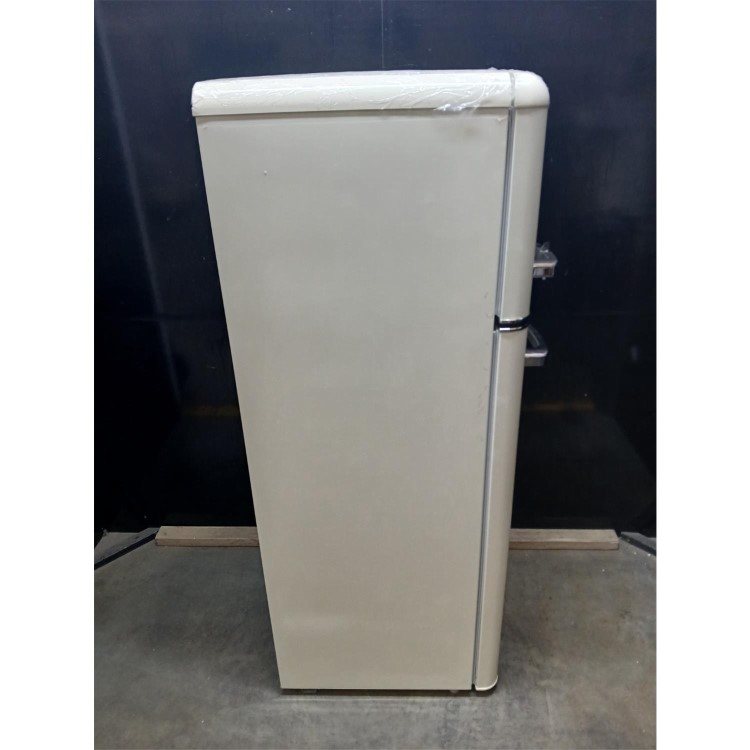 Refurbished Top Mount Retro Fridge Freezer in cream