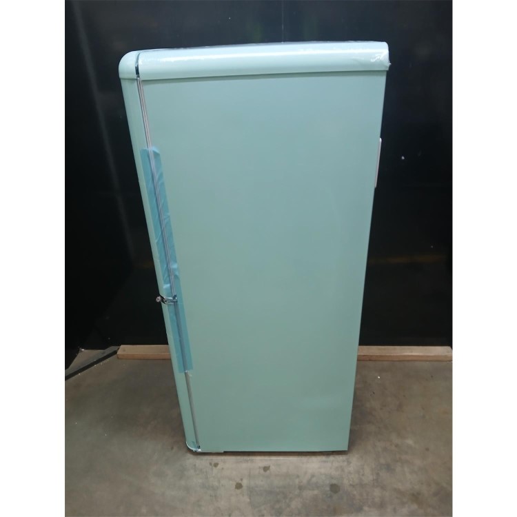 Refurbished electriQ 153 Litre 50/50 Retro Freestanding Fridge Freezer - Blue Total No Frost