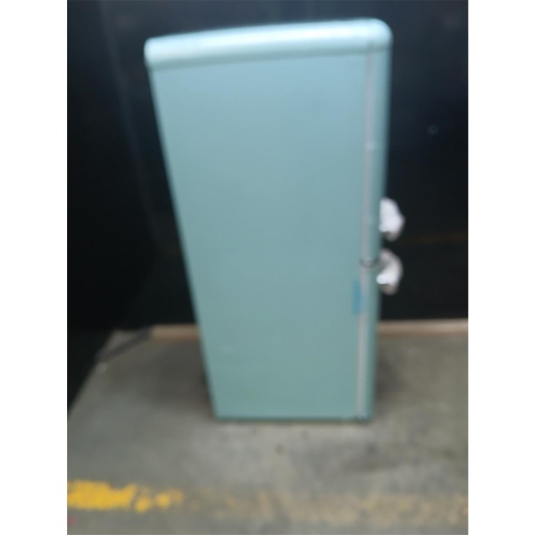 Refurbished electriQ 153 Litre 50/50 Retro Freestanding Fridge Freezer - Blue Total No Frost