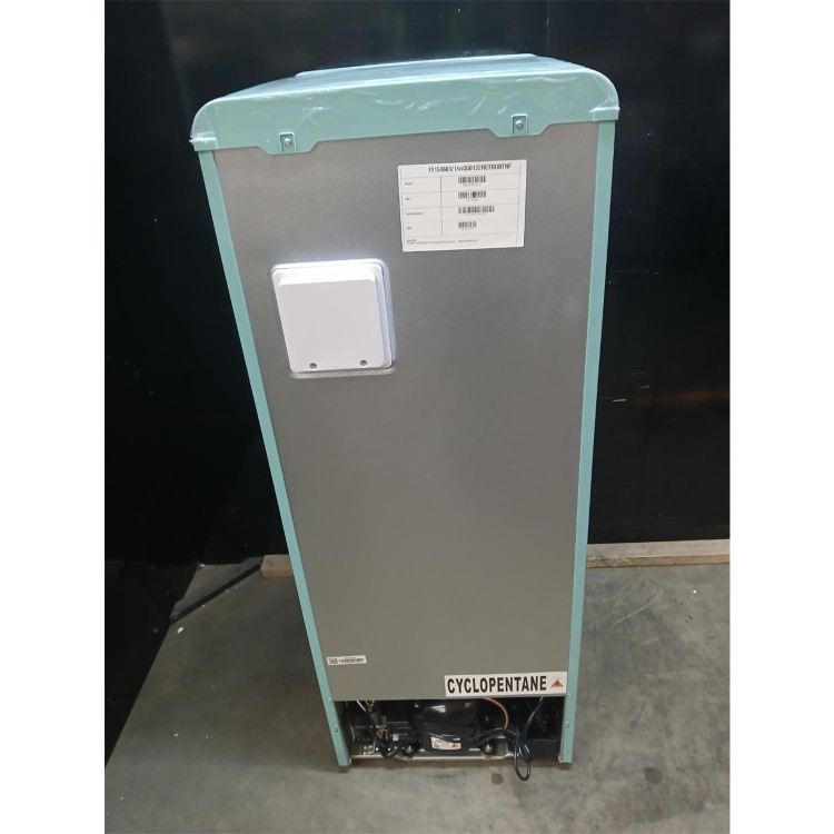Refurbished electriQ 153 Litre 50/50 Retro Freestanding Fridge Freezer - Blue Total No Frost
