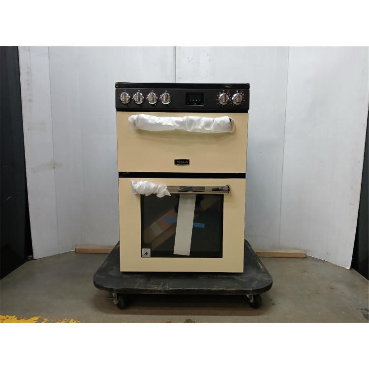 Refurbished Tesla Series 3 60cm Freestanding Dual Fuel Cooker - Cream