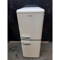 Refurbished 153 Litre 60/40 Retro Freestanding Fridge Freezer - Cream Total No Frost