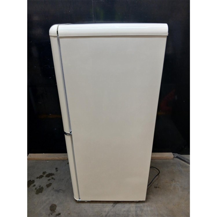 Refurbished 153 Litre 60/40 Retro Freestanding Fridge Freezer - Cream Total No Frost