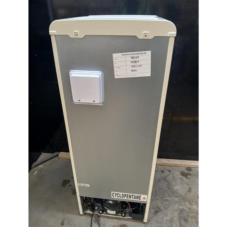 Refurbished 153 Litre 60/40 Retro Freestanding Fridge Freezer - Cream Total No Frost