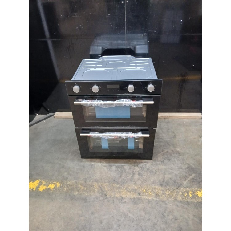 Refurbished Hisense Electric Built-under Double Oven With enamel coating - Black