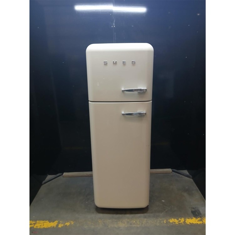 Refurbished Smeg 294 Litre Fifties Style Left Hand Hinge 70/30 Fridge Freezer - Cream