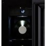 Refurbished 7 Bottle Cpacity Single Zone 15cm Wide Wine Cooler - Black