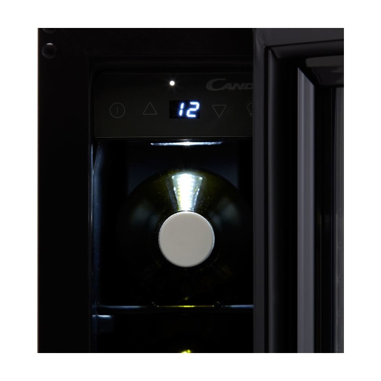 Refurbished 7 Bottle Cpacity Single Zone 15cm Wide Wine Cooler - Black