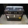 Refurbished electriQ 90cm Gas Range Cooker Black