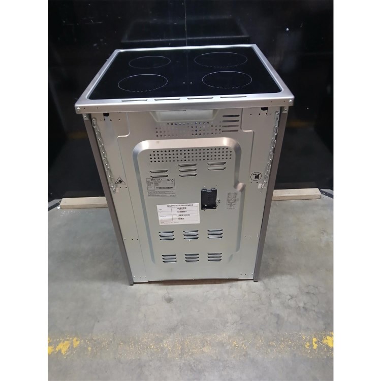 Refurbished 60cm Ceramic Single Cavity Cooker - Stainless Steel