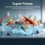 Refurbished Hisense PureFlat 541 Litre Side-by-Side American Fridge Freezer - Silver