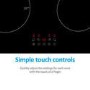 Refurbished electriQ eiQ60INDTOUCH 60cm 4 Zone Induction Touch Control Hob