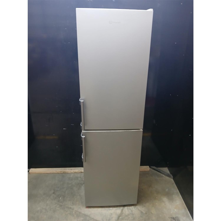 Refurbished Indesit Freestanding 55cm Fridge Freezer with Low Frost Technology in Silver