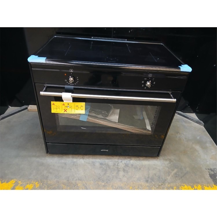 Refurbished Smeg Concert 90cm Induction Range Cooker - Black