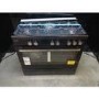 Refurbished electriQ 90cm Gas Range Cooker Black