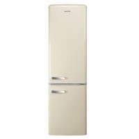 Refurbished electriQ EQ6040RETROCREAMVE Freestanding 244 Litre 60/40 Retro Fridge Freezer Cream