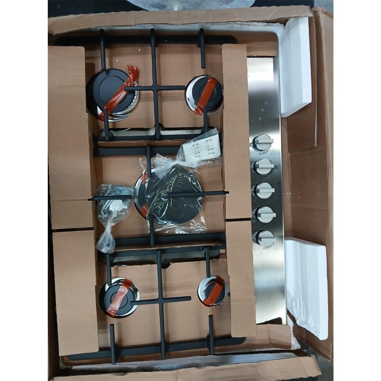 Refurbished Bosch Series 4 PGQ7B5K90 75cm 5 Burner Gas Hob Stainless Steel