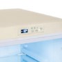 Refurbished electriQ 153 Litre 60/40 Retro Freestanding Fridge Freezer - Cream Total No Frost