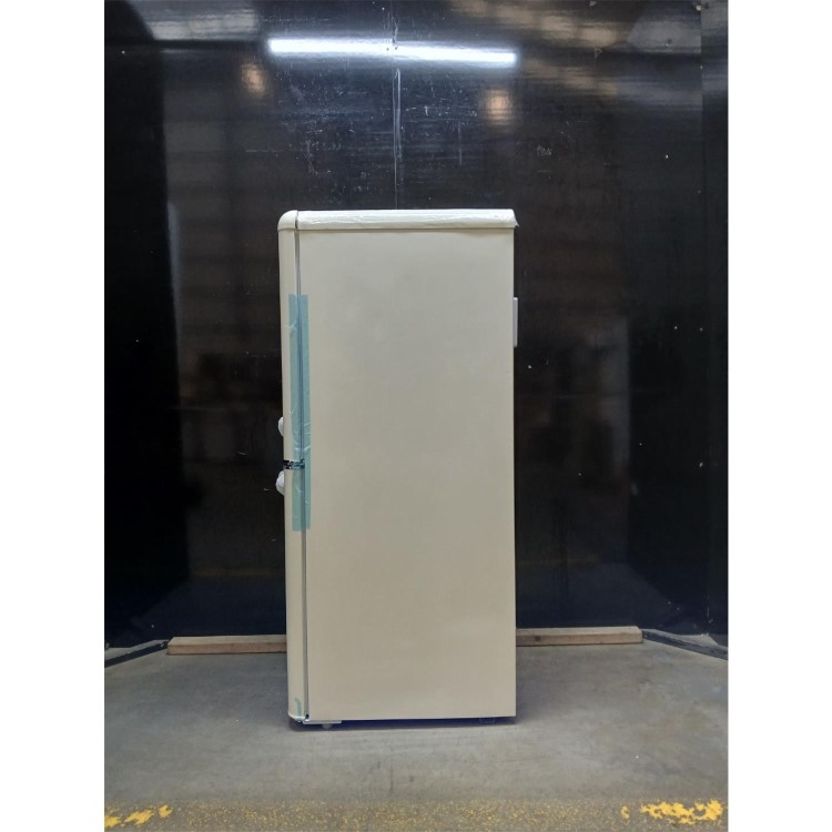 Refurbished electriQ 153 Litre 60/40 Retro Freestanding Fridge Freezer - Cream Total No Frost