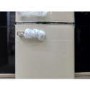 Refurbished electriQ 153 Litre 60/40 Retro Freestanding Fridge Freezer - Cream Total No Frost