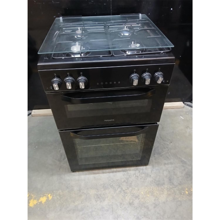 Refurbished Hotpoint 60cm Gas Cooker - Black