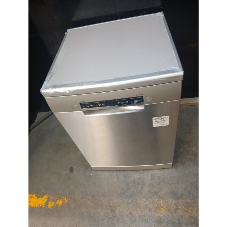 Refurbished Bosch Series 6 Freestanding Dishwasher - Smart Wi-Fi, B-Rated, Brushed steel anti-fingerprint
