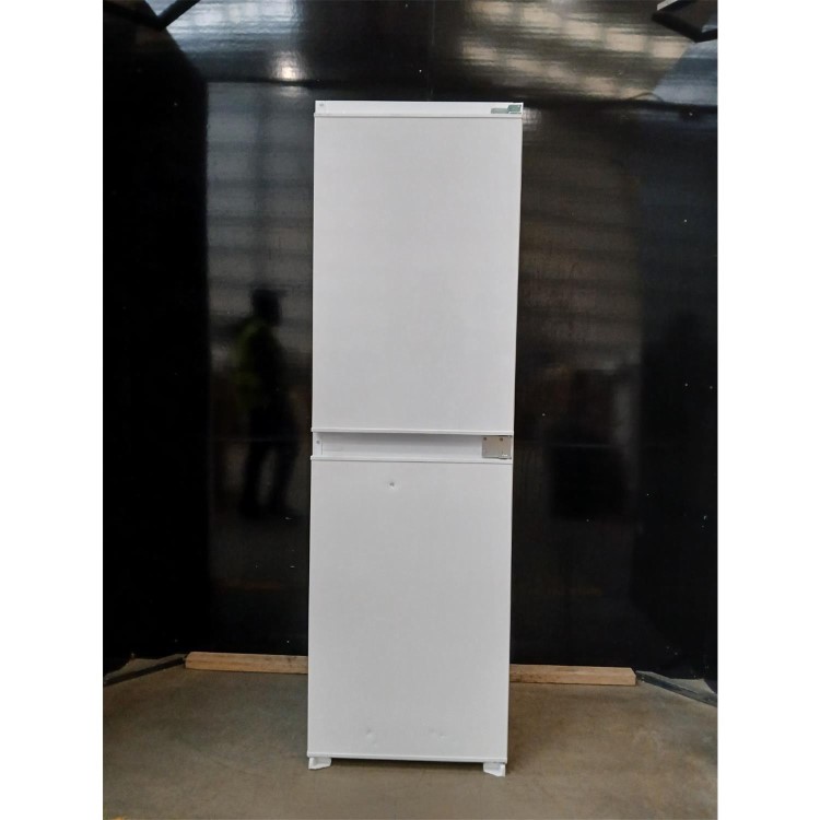 Refurbished electriQ 230 Litre 177cm Frost Free 50/50 Integrated Fridge Freezer - White with Sliding Door Hinge