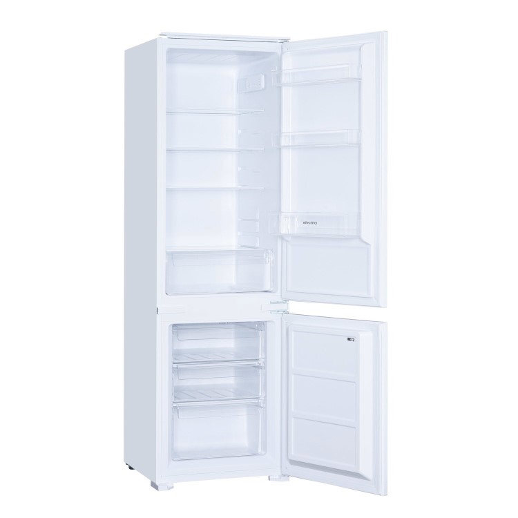 electriQ 249 Litre 178cm 70/30 Integrated Fridge Freezer - White with Sliding Door Hinge
