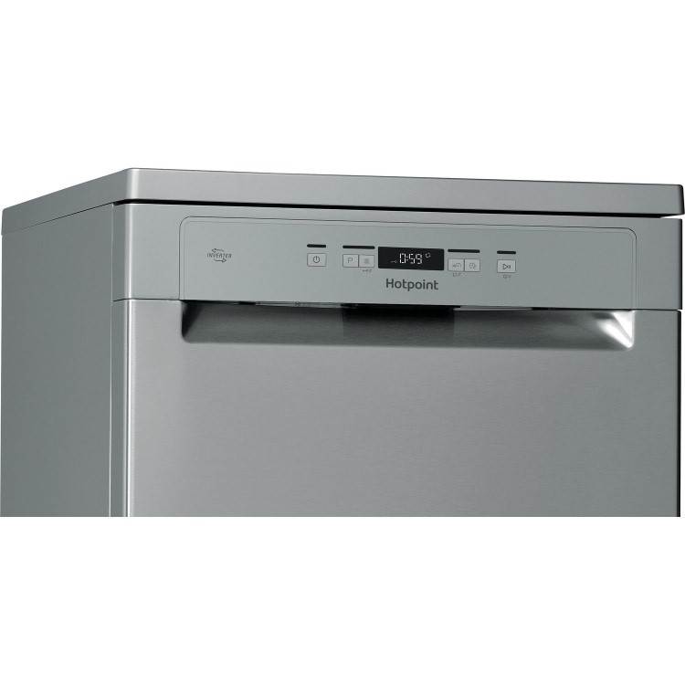 Refurbished Hotpoint ActiveDry Freestanding Dishwasher - C-Rated Stainless Steel