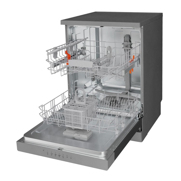 Refurbished Hotpoint ActiveDry Freestanding Dishwasher - C-Rated Stainless Steel