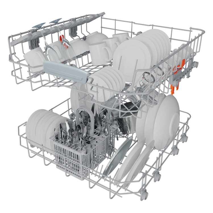 Refurbished Hotpoint ActiveDry Freestanding Dishwasher - C-Rated Stainless Steel