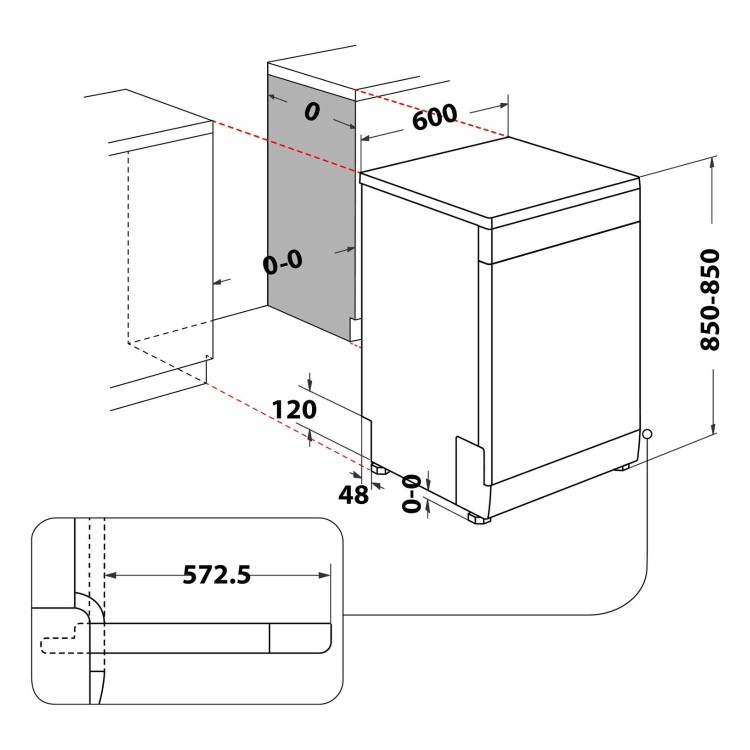 Refurbished Hotpoint ActiveDry Freestanding Dishwasher - C-Rated Stainless Steel