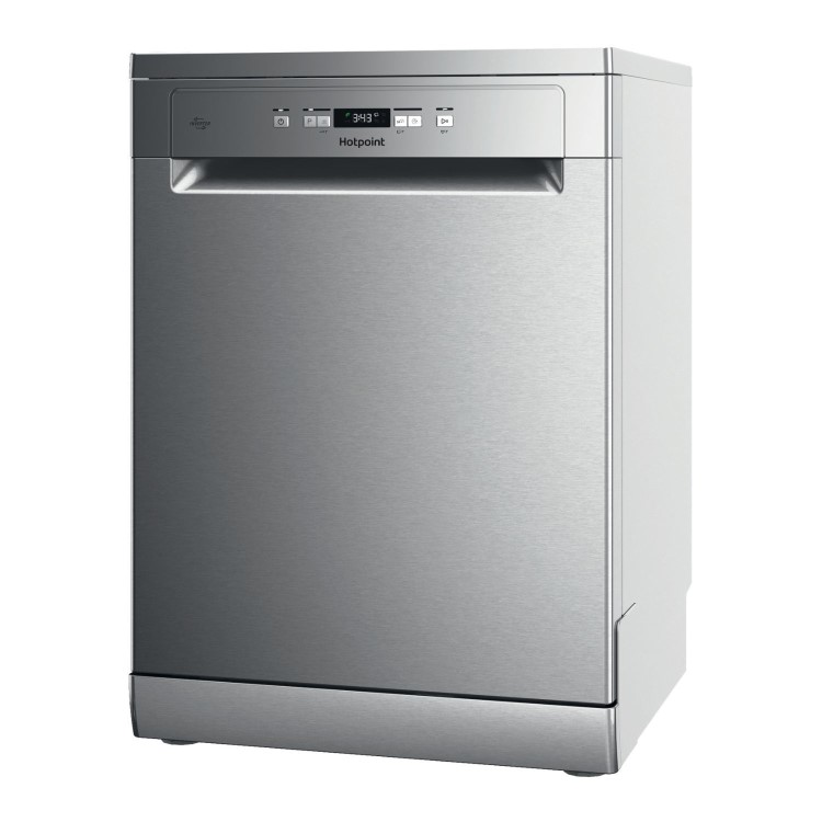 Refurbished Hotpoint ActiveDry Freestanding Dishwasher - C-Rated Stainless Steel