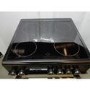 Refurbished electriQ 60cm Double Oven Electric Cooker - Cream