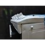 Refurbished AEG 55cm Gas Cooker with Lid - White