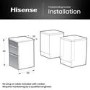 Hisense 50cm Electric Cooker with Air Fry - White