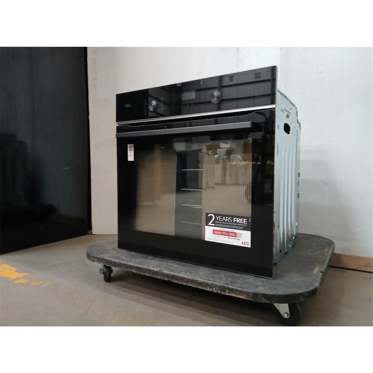 Refurbished AEG 6000 Series TS6PB521AB SenseCook Electric Single Oven - Black