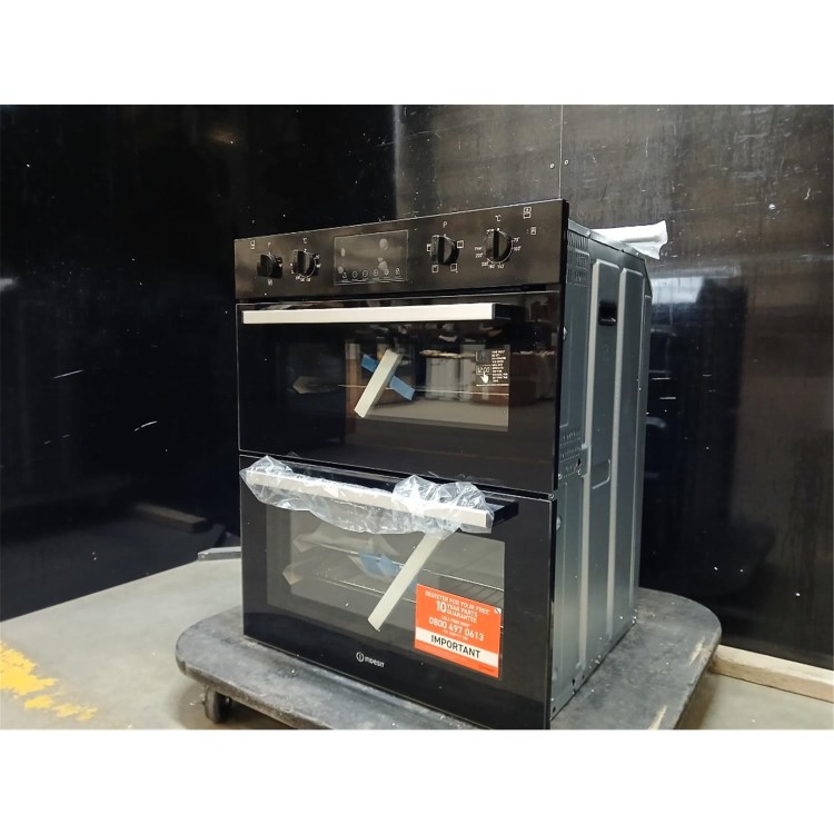 Refurbished Indesit Electric Built Under Double Oven - Black