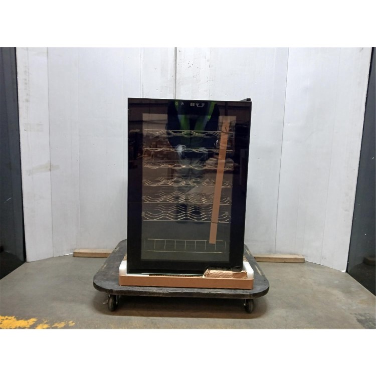 Refurbished electriQ 48 Bottle Capacity Freestanding Wine Cooler – Black